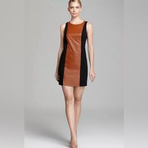 Trina Turk
Sleeveless Color Block Leather Dress (Jacinta) Size 4